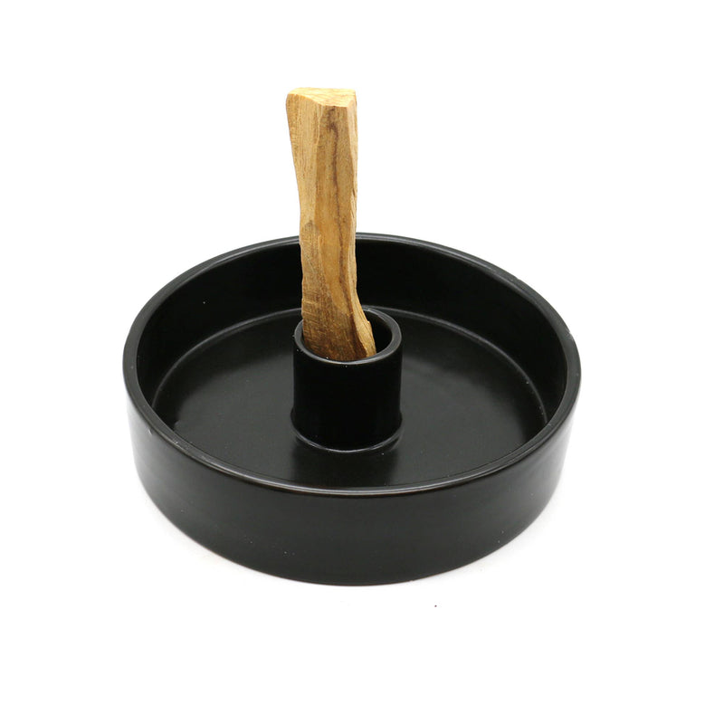 Ceramic Palo Santo Burner (4 in.) - Black