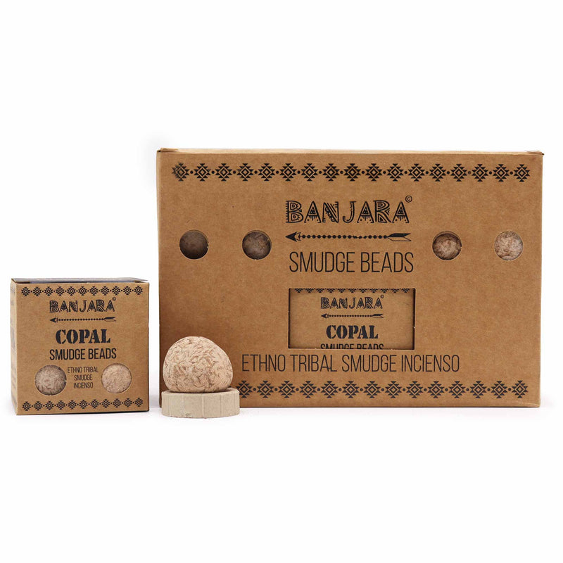 Banjara Copal Smudge Beads With Burner