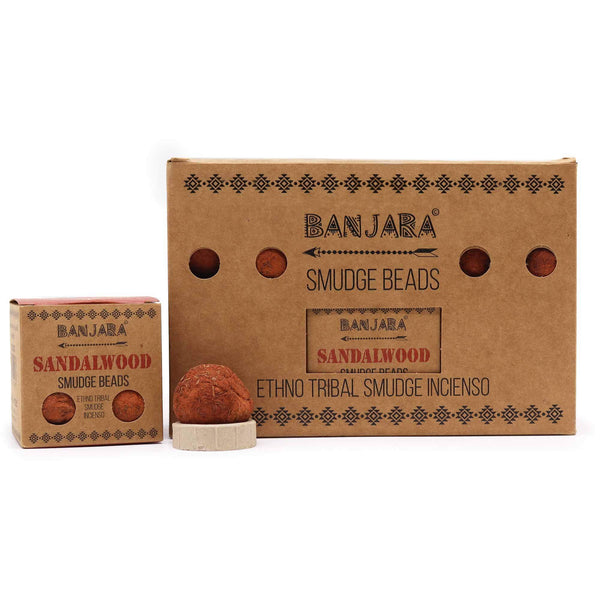 Banjara Sandalwood Smudge Beads With Burner