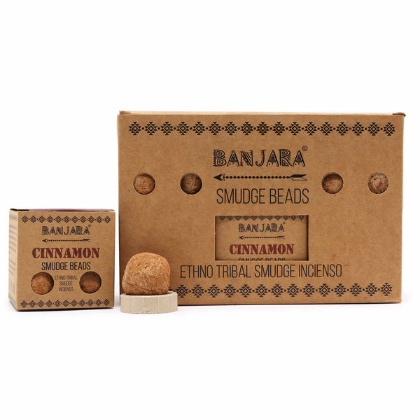 Banjara Cinnamon Smudge Beads With Burner