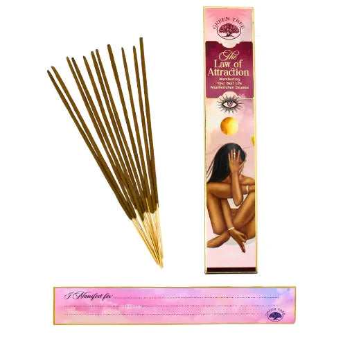Green Tree Manifestation Incense Sticks - The Law Of Attraction