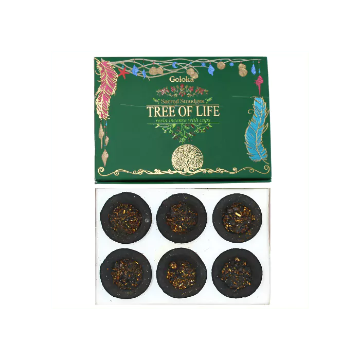 Goloka - Resin Incense Smudge Cups - Tree Of Life