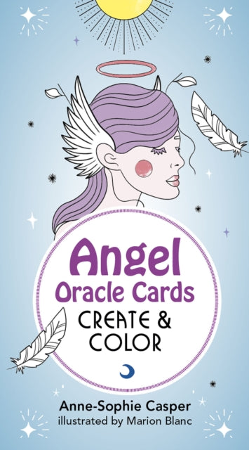 Angel Oracle Cards: Create And Color : 33 Customizable Cards and Step-by-Step Guidebook for Guidance and Self-Reflection