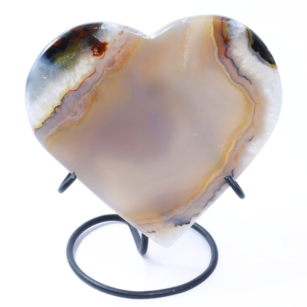 Agate Heart Carving (185g)