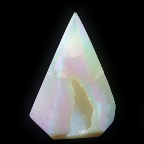 Angel Aura Agate Obelisk (200g)