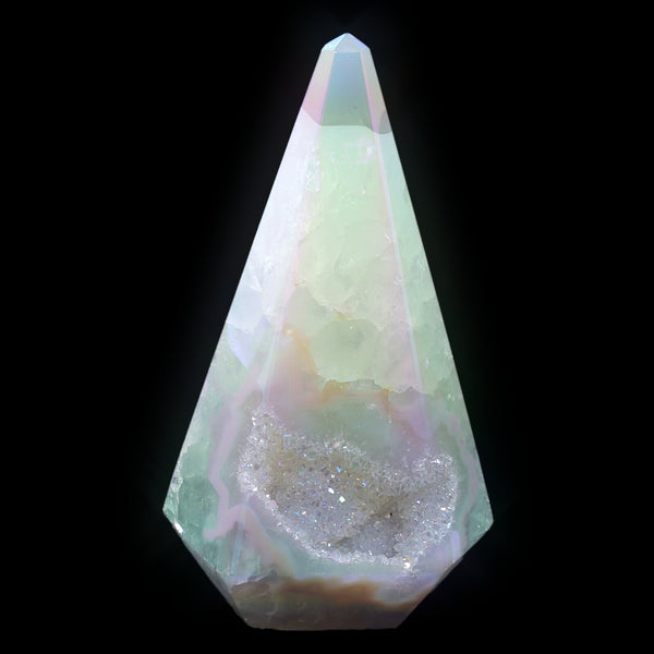 Angel Aura Agate Obelisk (489g)