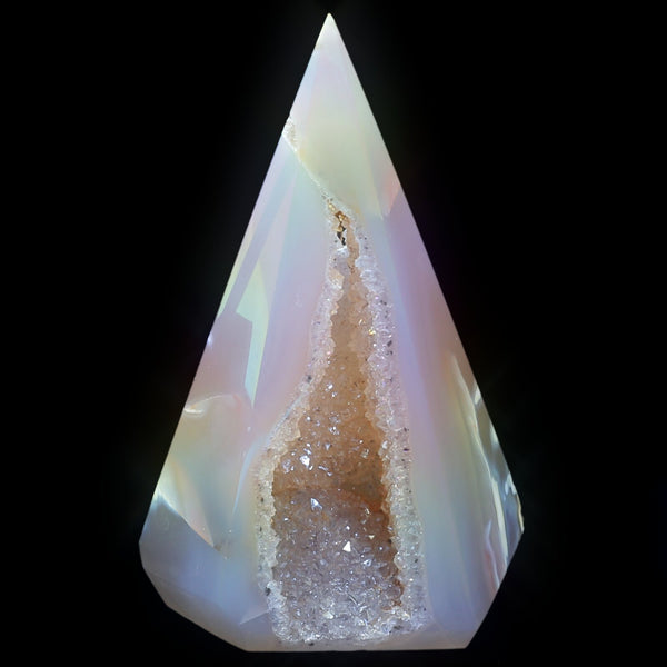 Angel Aura Agate Obelisk (420g)