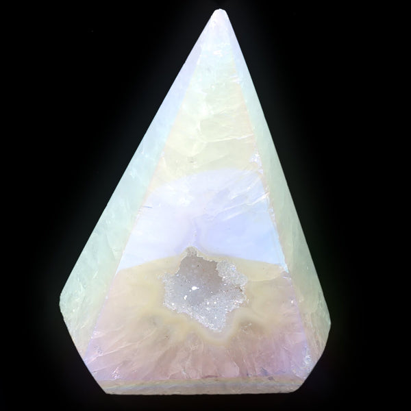 Angel Aura Agate Obelisk (350g)