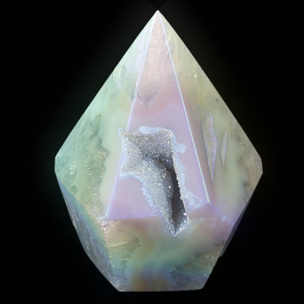 Angel Aura Agate Obelisk (329g)