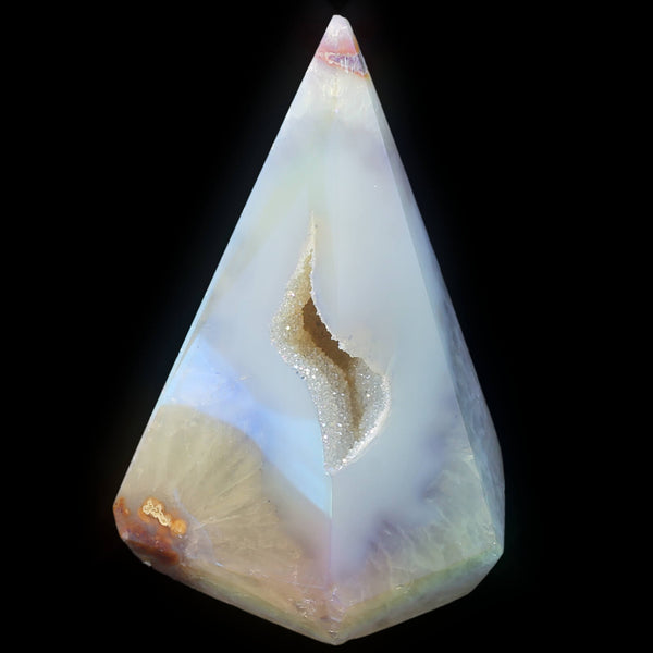 Angel Aura Agate Obelisk (447g)