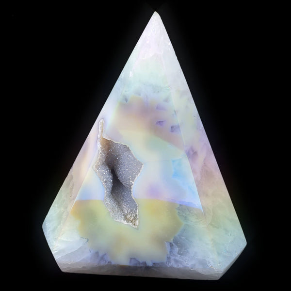 Angel Aura Agate Obelisk (578g)