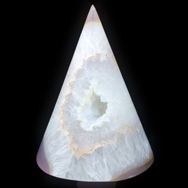 White Agate Christmas Tree (680g)