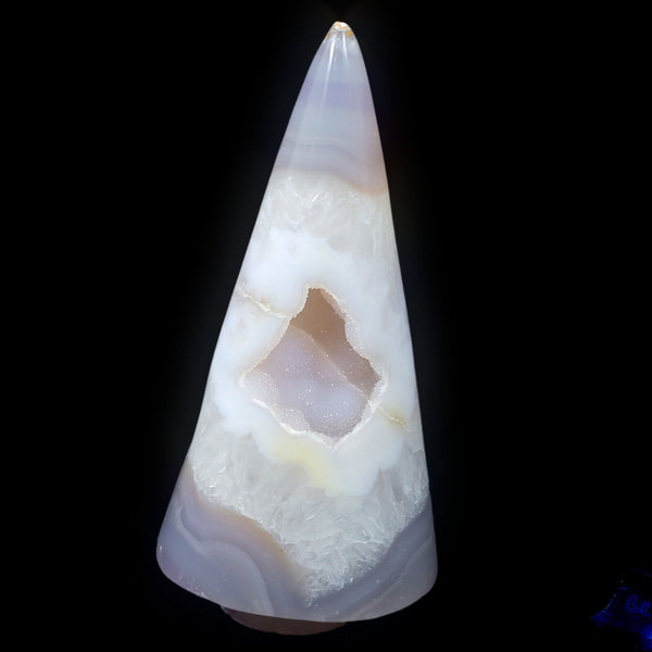 White Agate Christmas Tree (498g)