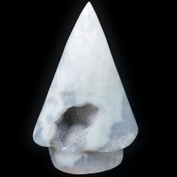 White Agate Christmas Tree (487g)