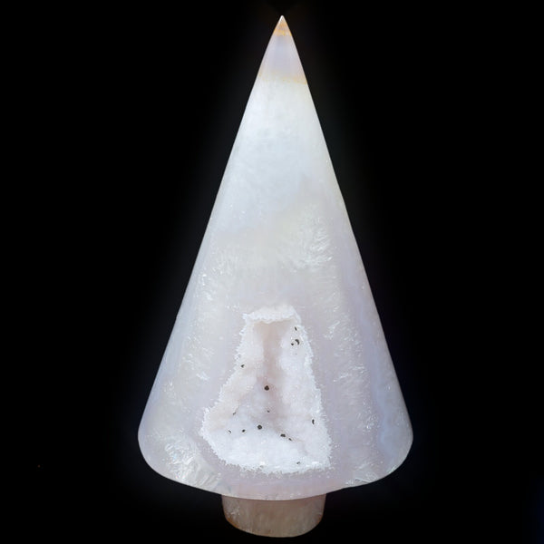 White Agate Christmas Tree (721g)