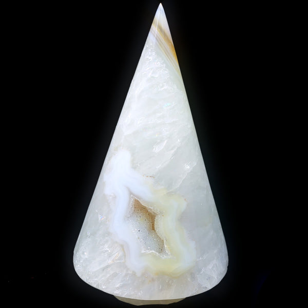 White Agate Christmas Tree (1130g)