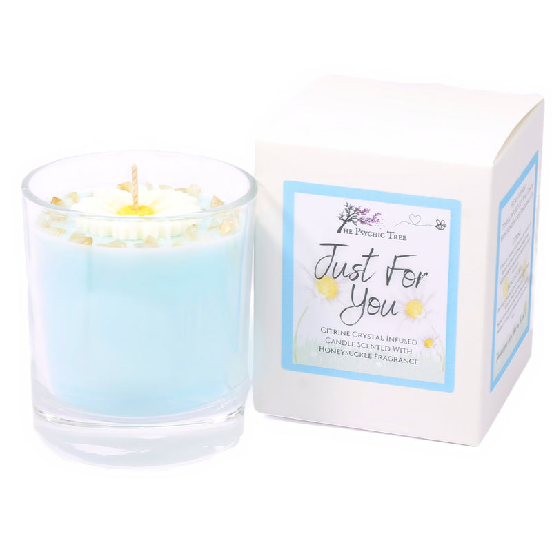 Just For You - Crystal Infused Scented Candle