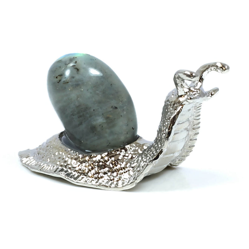 Labradorite Silver Snail