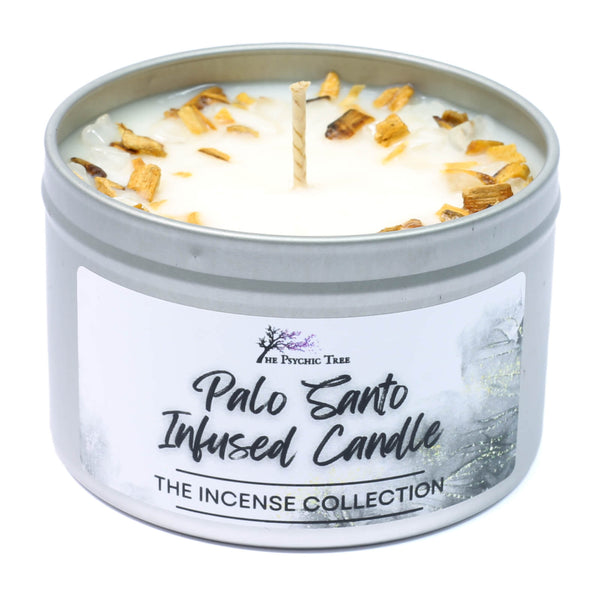 Palo Santo Crystal Infused Scented Candle - The Incense Collection