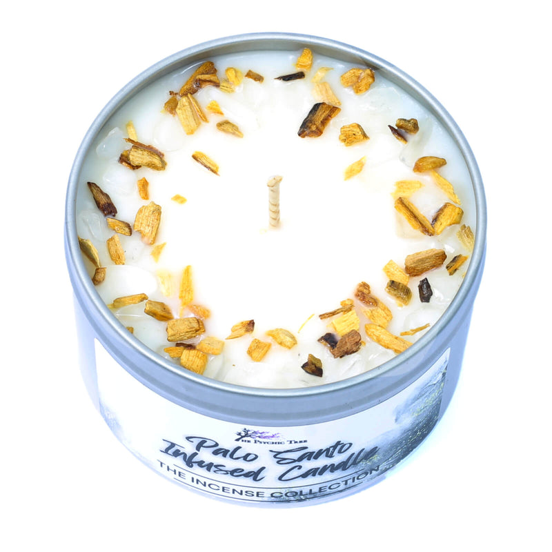 Palo Santo Crystal Infused Scented Candle - The Incense Collection