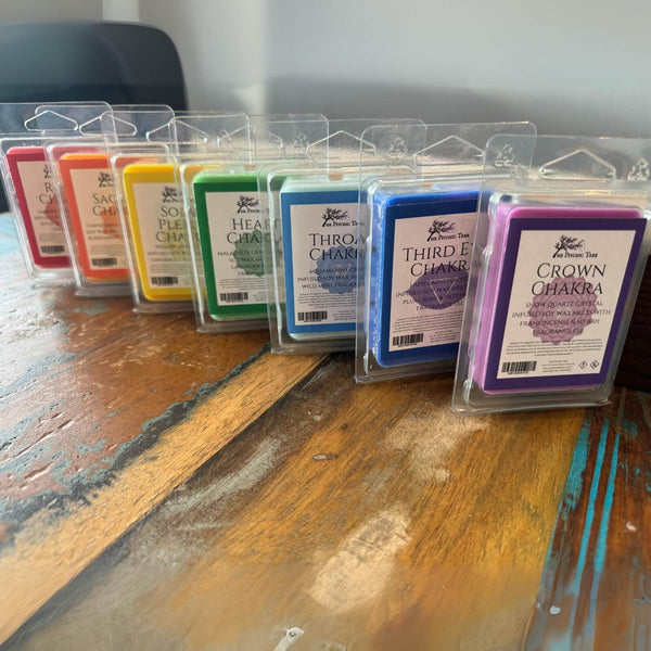 Complete Chakra Crystal Infused Scented Wax Melts Set