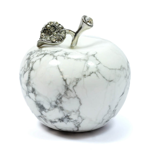 White Howlite Apple