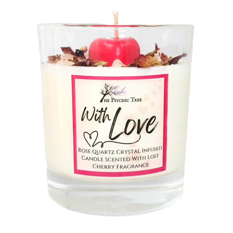 With Love - Crystal Infused Scented Candle